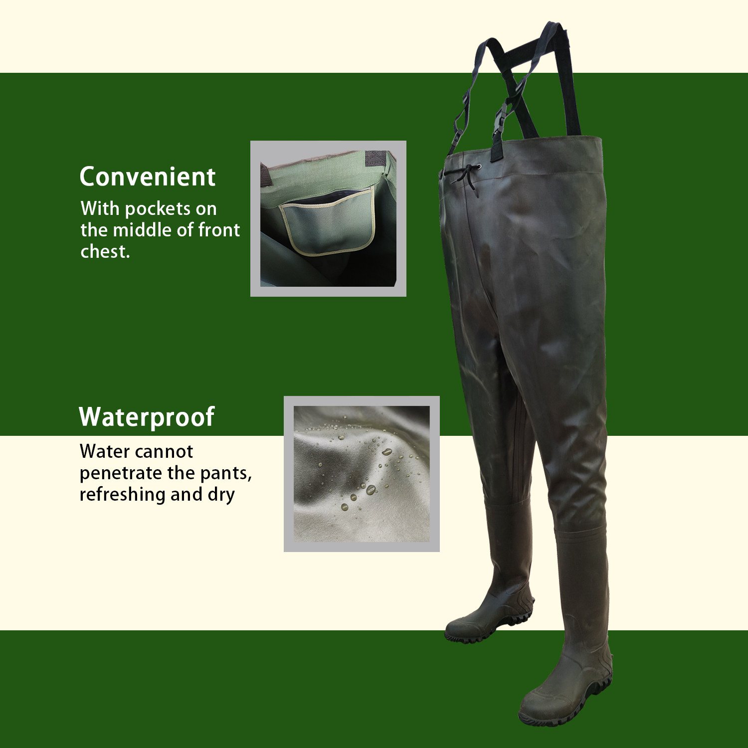 DSHT-CW-402 Rubber Chest waders